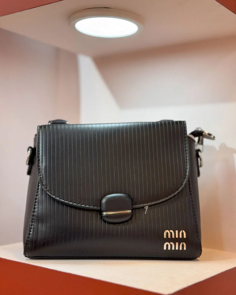 Dark Black Small Casual Handbag