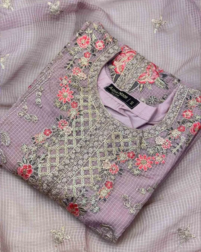 Nayara - Sequin Embroidered Suit Set