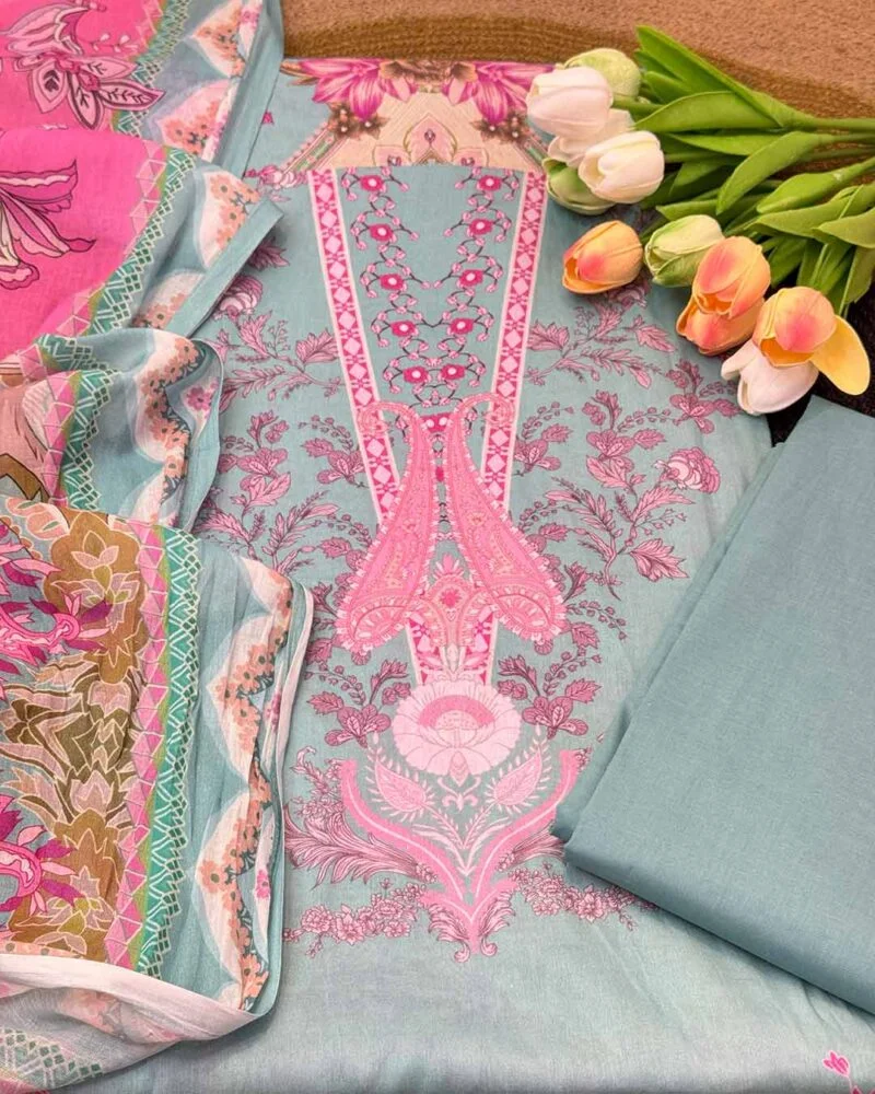 Zariya - Zam Zam Swiss Lawn Suit