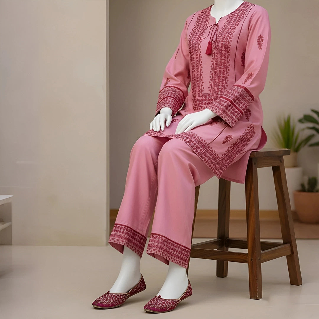 Barbie-Embroidered-3 Piece Set