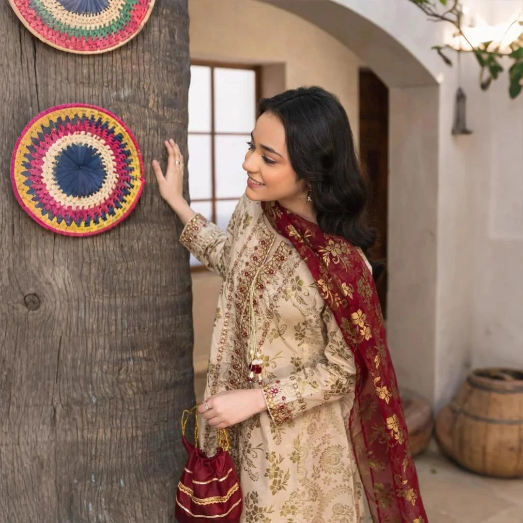 Shanaya-Embroidered-4 Piece Kids Set