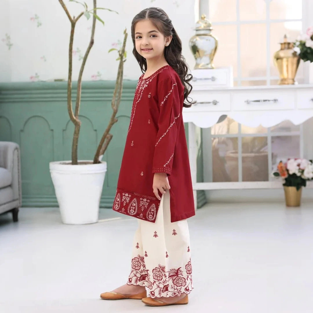 Maham-Embroidered-2 Piece Kids Set