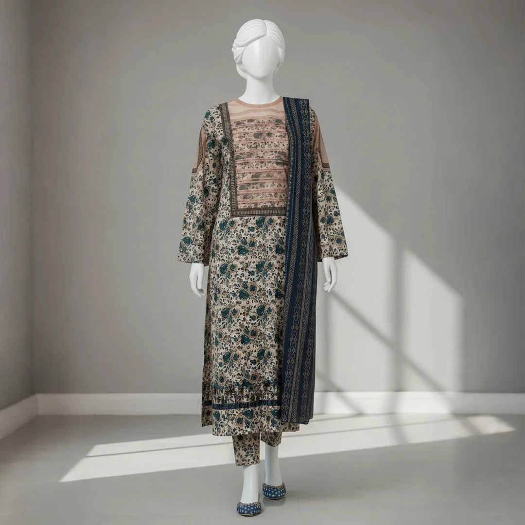 Mahira-Digital Print-3 Piece Set