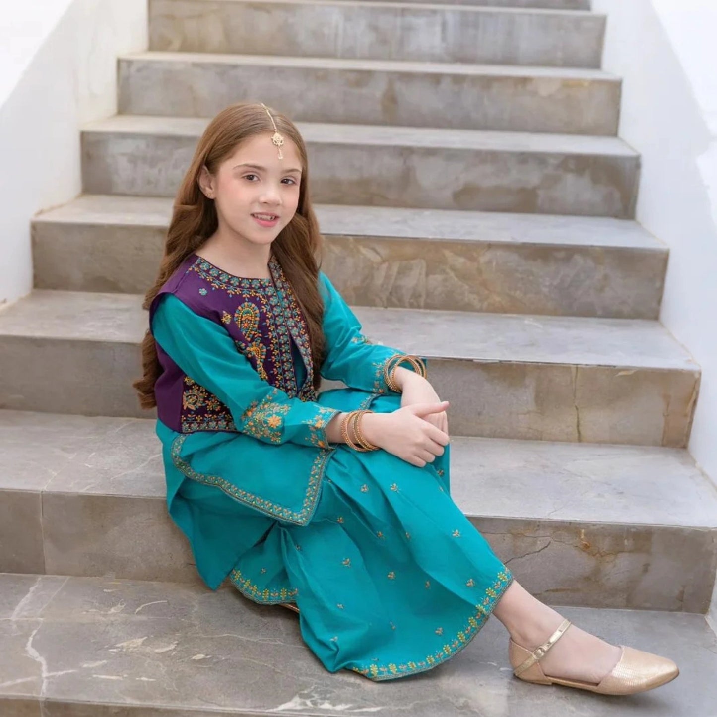 Zivah-Gharara-3 Piece kids Set