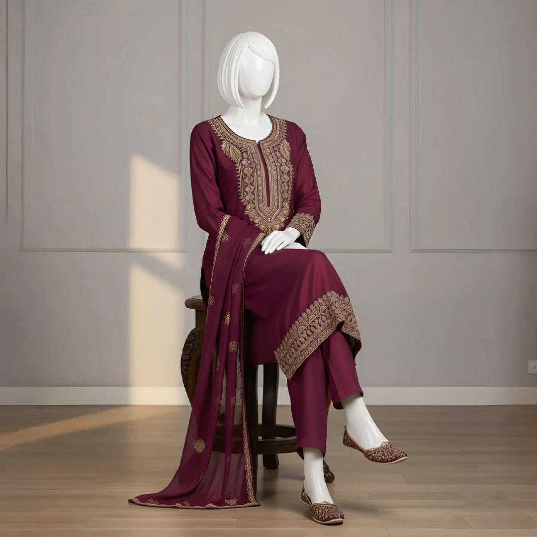 Meerab – Sequin Embroidered Suit Set