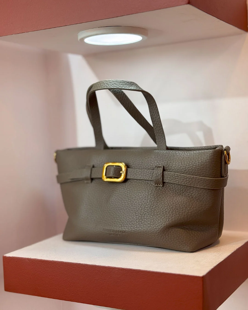 Women's Vampire Grey PU Leather Handbag