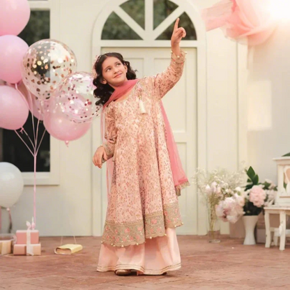 Arohi – Embroidered Cotton Kids Suit