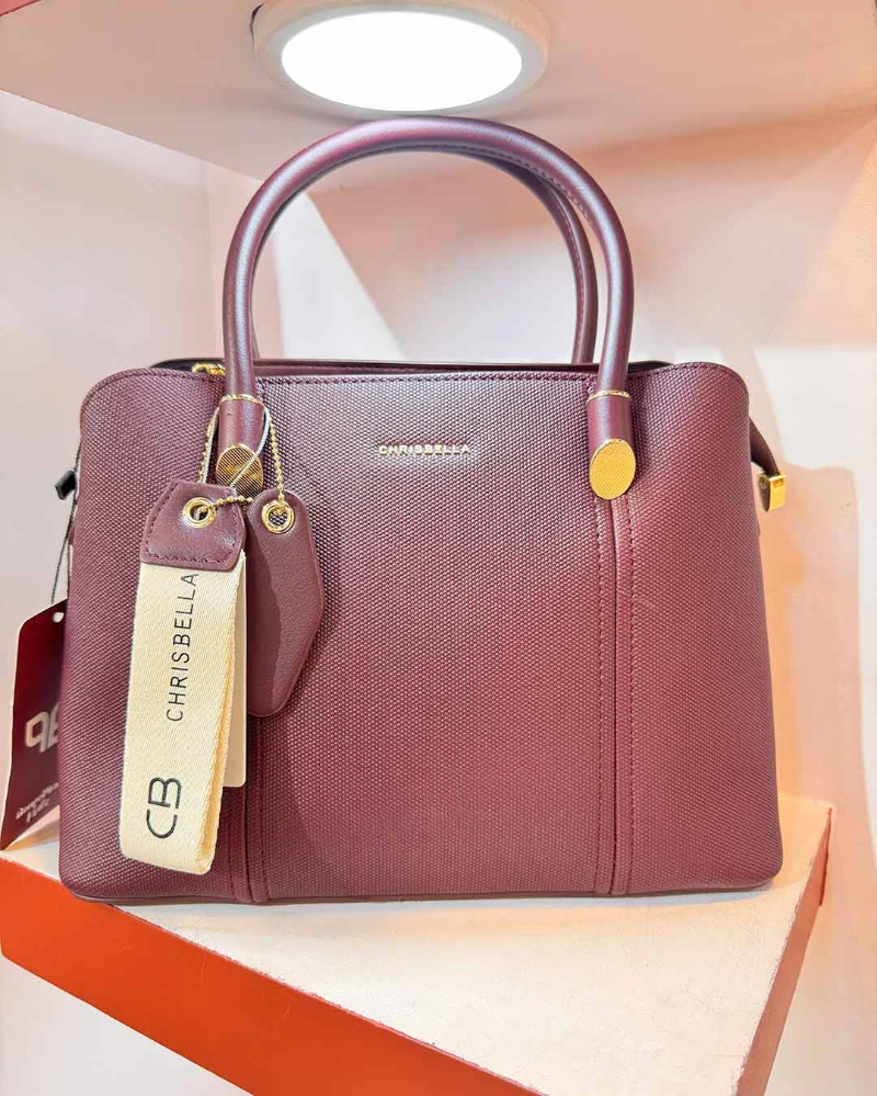 PU Leather Wine Berry Chrisbella Bag
