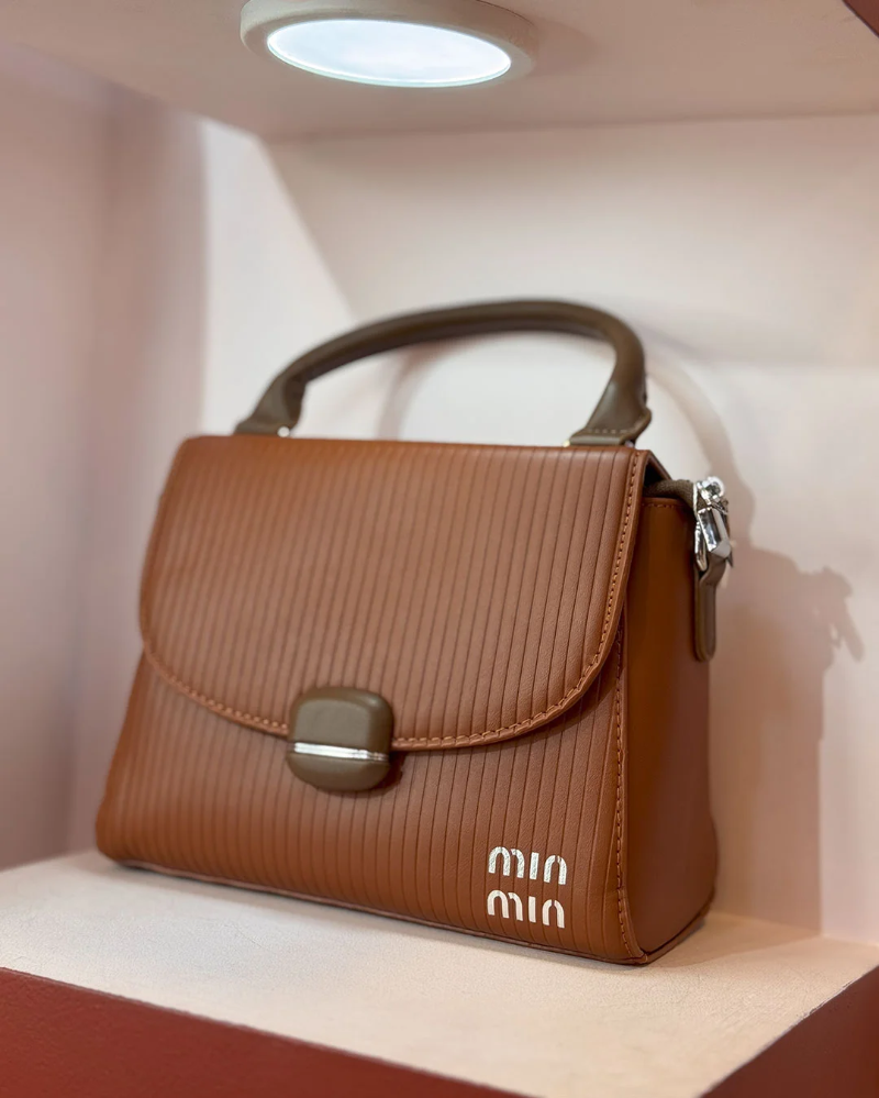 Amber Brown Small Casual Handbag