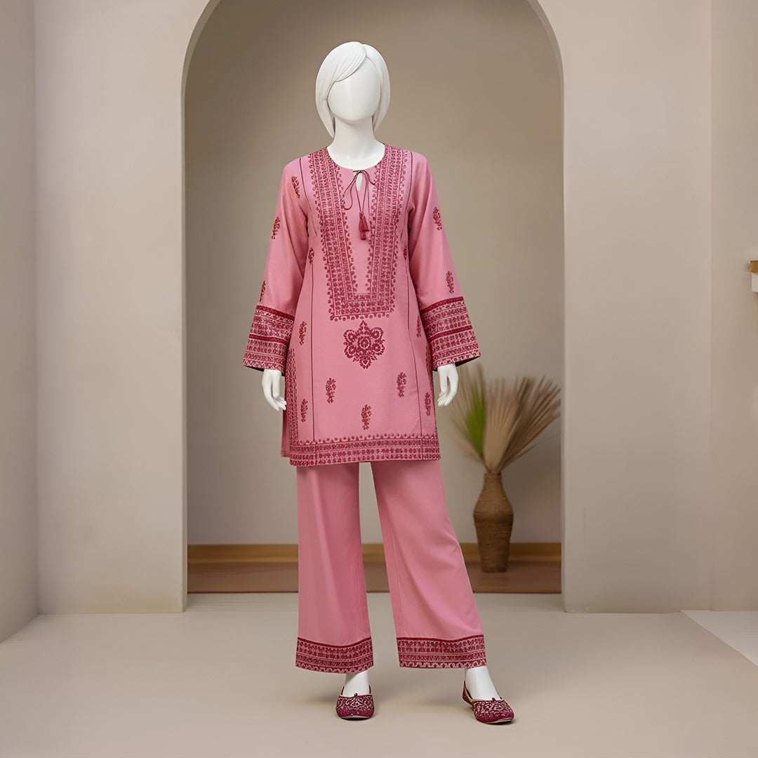Barbie  - Embroidered Floral Suit Set