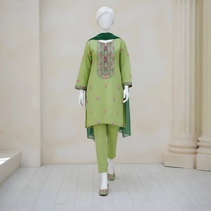Rosy - Festive Embroidery Suit Set.