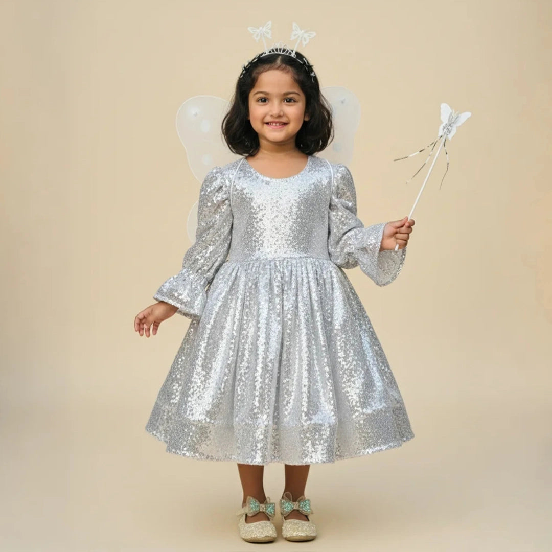 Magical Butterfly Fit & Flare Dress for Kids