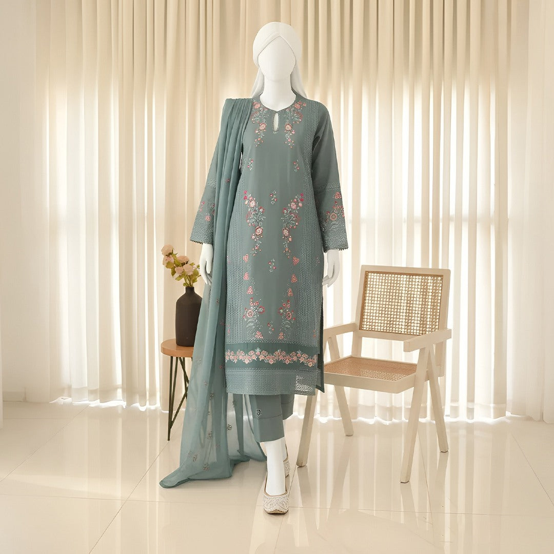 Roohani - Embroidery Cotton Suit Set