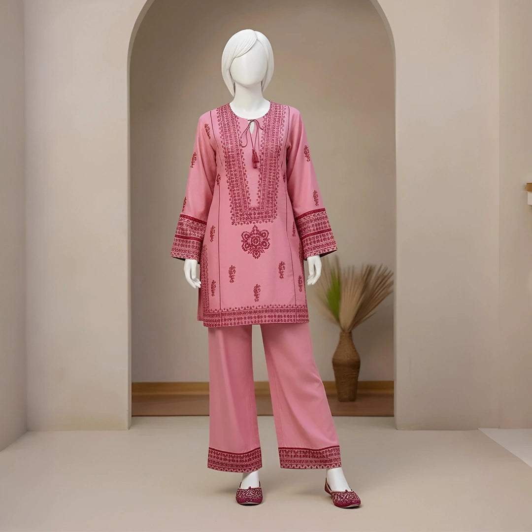 Barbie-Embroidered-3 Piece Set