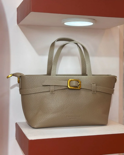 Women's Grey Brown Grey PU Leather Handbag