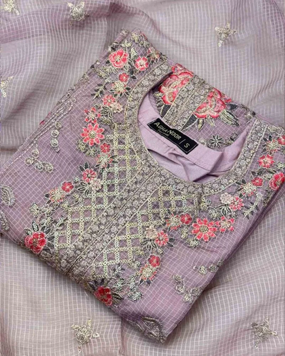 Nayara - Sequin Embroidered Suit Set