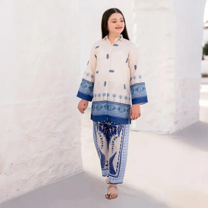 Leena - Floral Printed Kids Co-Ord Set