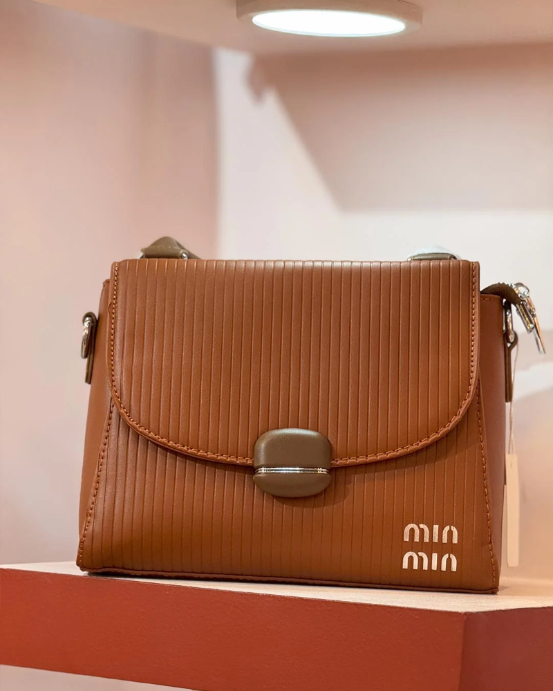 Amber Brown Small Casual Handbag
