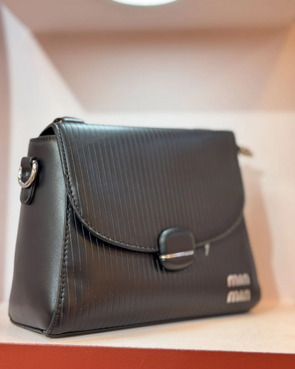 Dark Black Small Casual Handbag