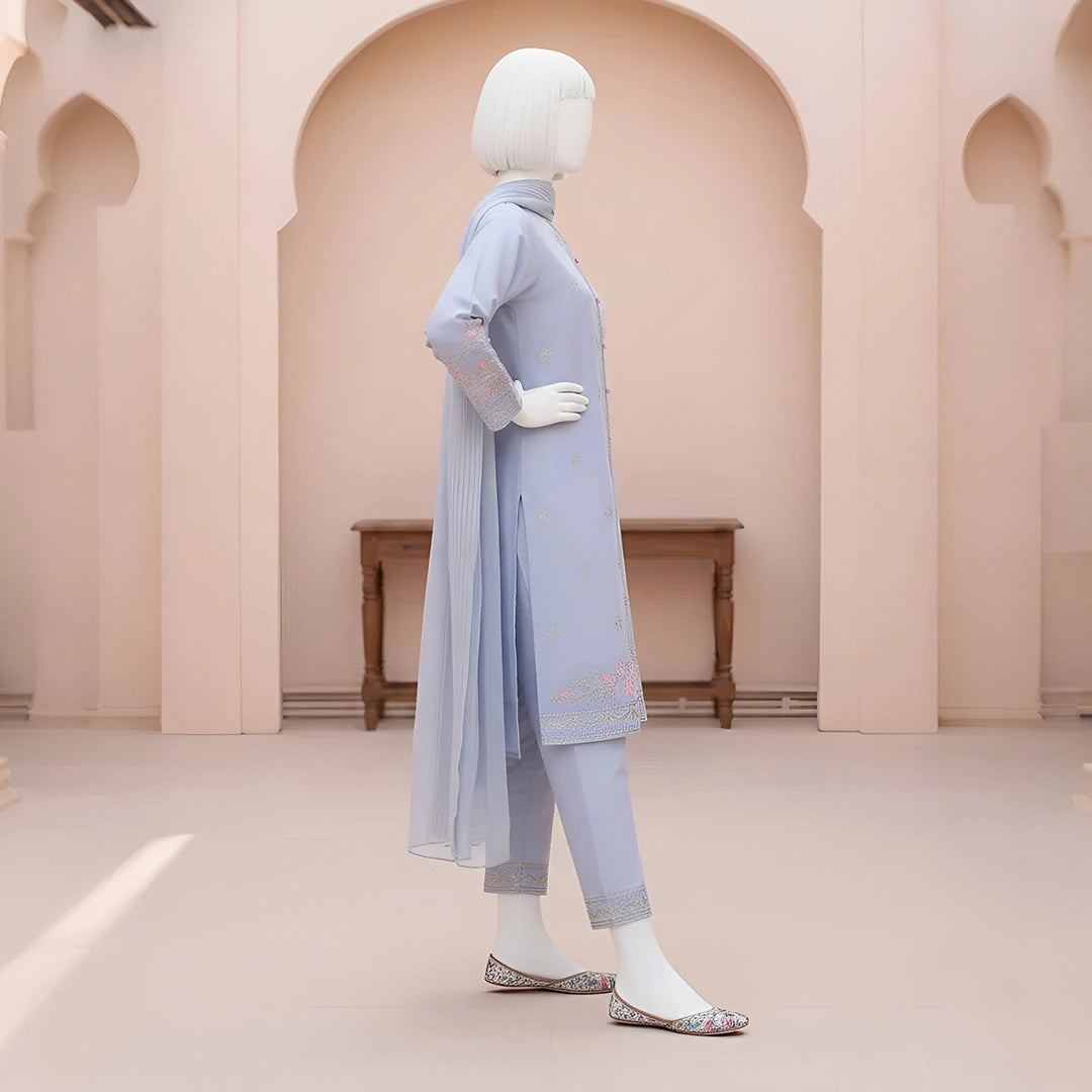 Fiora - Sequin Embroidery Suit Set