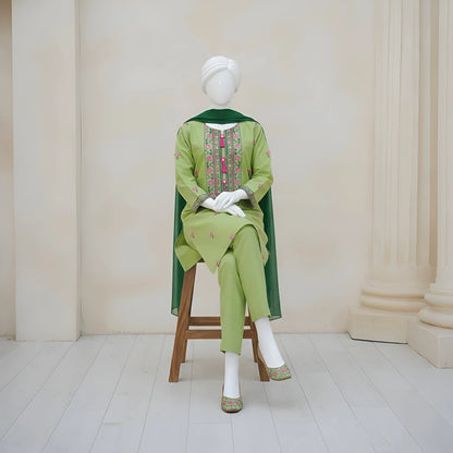Rosy - Festive Embroidery Suit Set.
