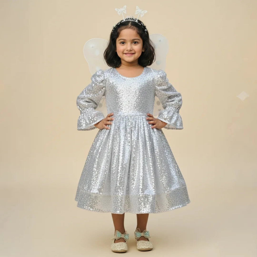 Magical Butterfly Fit & Flare Dress for Kids