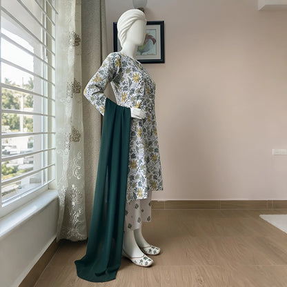 Nova - Floral Printed Cotton Suit Set
