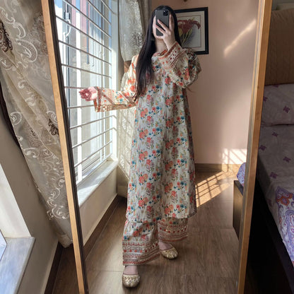 Suhani – Elegant Floral Embroidery Suit