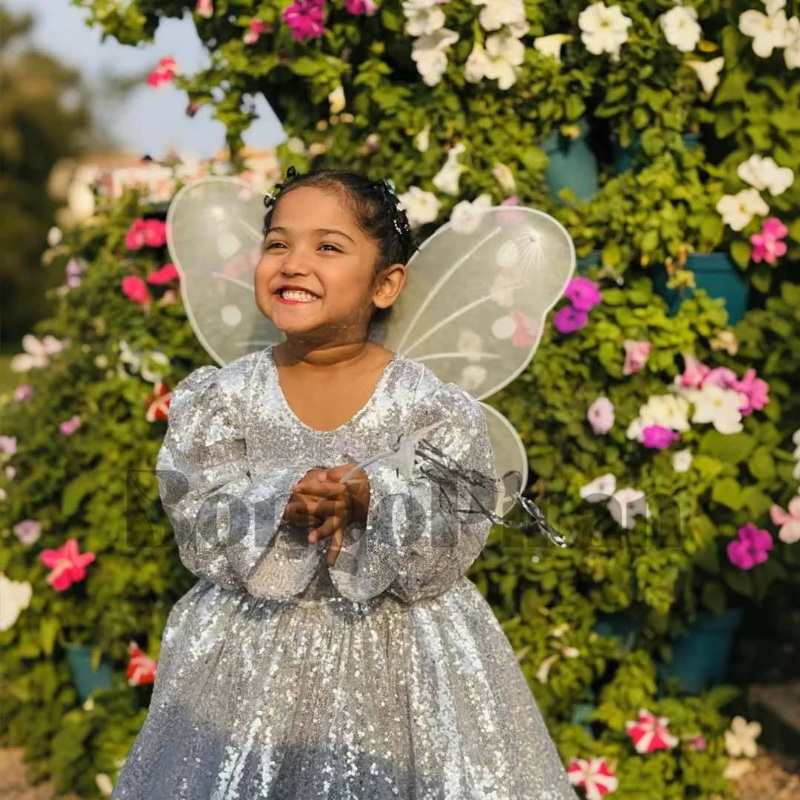 Magical Butterfly Fit &amp; Flare Dress for Kids