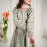 Farah – Embroidered Cotton Kids Suit