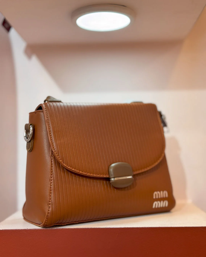 Amber Brown Small Casual Handbag