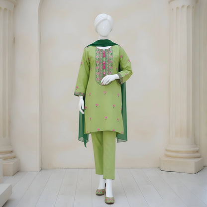 Rosy - Festive Embroidery Suit Set.
