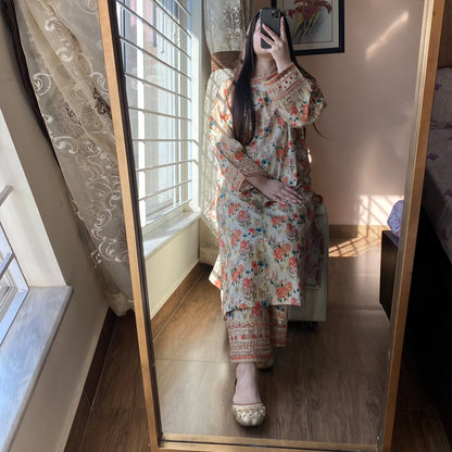 Suhani – Elegant Floral Embroidery Suit