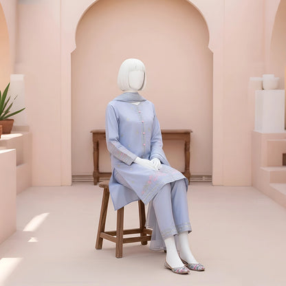 Fiora - Sequin Embroidery Suit Set