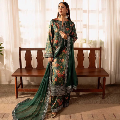 Fizah – Digital Printed Embroidery Suit