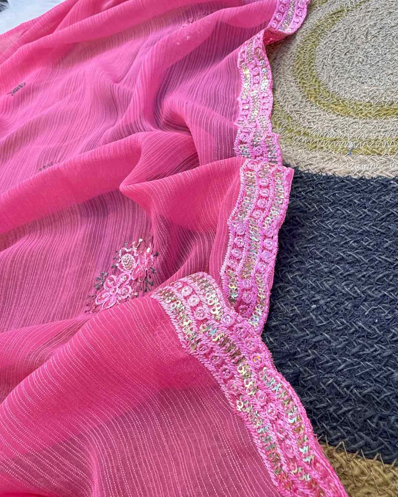 Zayra - Diamond Georgette Three-Piece