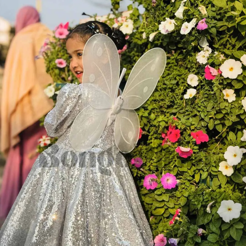 Magical Butterfly Fit &amp; Flare Dress for Kids