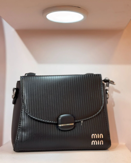 Dark Black Small Casual Handbag