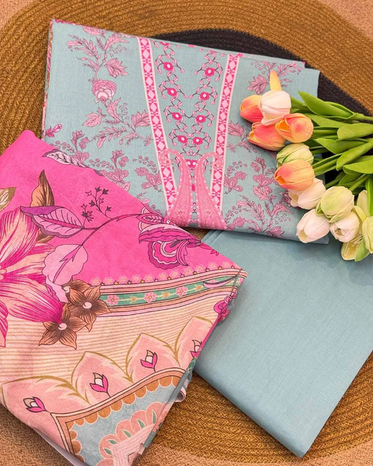 Zariya - Zam Zam Swiss Lawn Suit