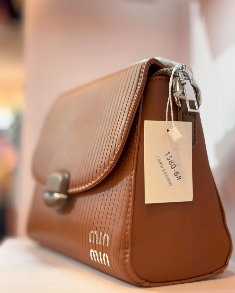 Amber Brown Small Casual Handbag