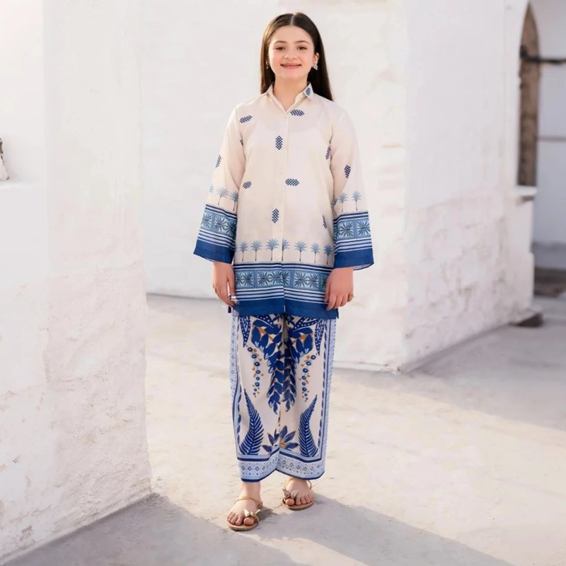 Leena - Floral Printed Kids Co-Ord Set