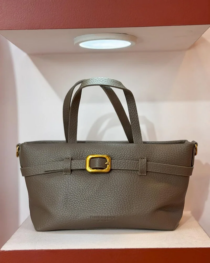 Women's Vampire Grey PU Leather Handbag