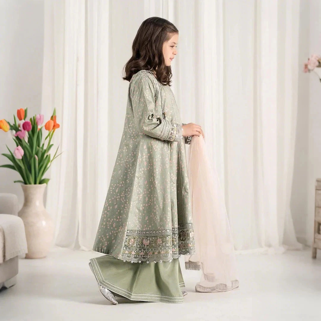 Farah-Embroidered-3 Piece Kids Set