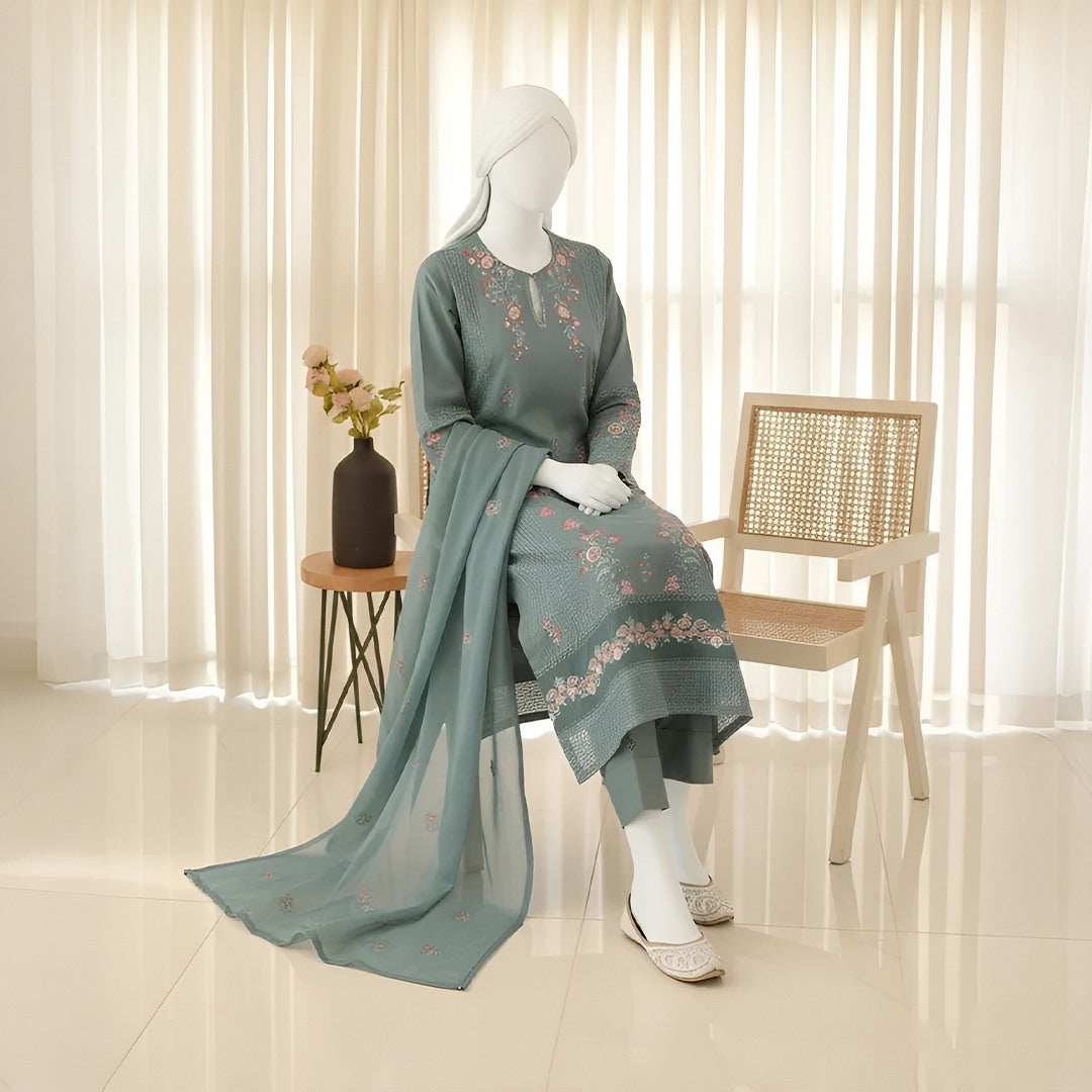 Roohani - Embroidery Cotton Suit Set