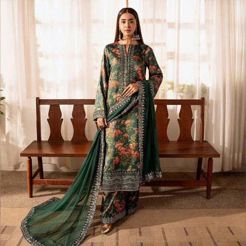 Fizah – Digital Printed Embroidery Suit