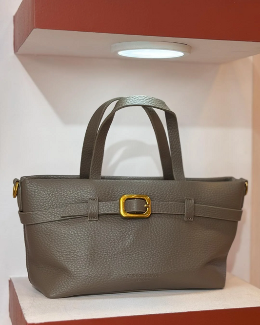 Women's Vampire Grey PU Leather Handbag