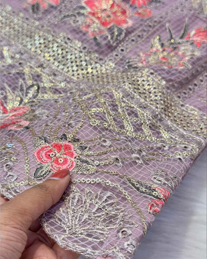 Nayara - Sequin Embroidered Suit Set