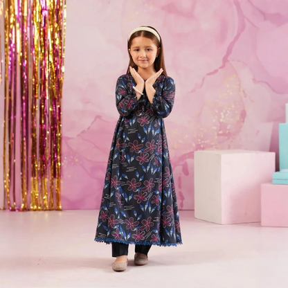 Lilium - Elegant Screen-Printed Kids Suit