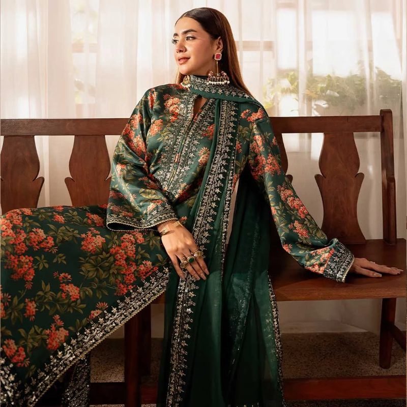 Fizah – Digital Printed Embroidery Suit