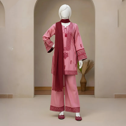 Barbie-Embroidered-3 Piece Set